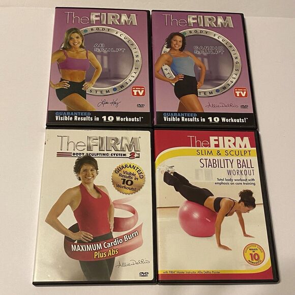 The Firm DVDs Lot Of 4 Ab Sculpt, Cardio Sculpt, Max Cardio Burn, Ball - Picture 2 of 11